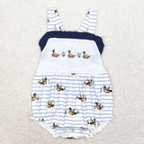 SR1584  baby girl clothes embroidery mallard toddler girl summer bubble