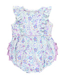 SR1639 pre-order baby girl clothes floral toddler girl  summer bubble