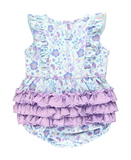 SR1639 pre-order baby girl clothes floral toddler girl  summer bubble