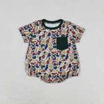 SR1659 baby girl clothes mallard camouflage toddler girl  summer bubble