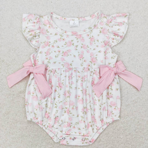 SR1765 baby girl clothes floral toddler girl summer bubble