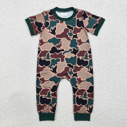 SR1816  baby boy clothes camouflage toddler boy fall romper