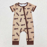 SR1900   BAMBOO baby boy clothes hunting toddler boy summer romper