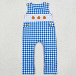 SR1949  baby boy clothes embroidery pumpkin boy thanksgiving winter romper