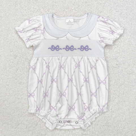 SR1968   baby girl clothes embroidery bows girl summer bubble