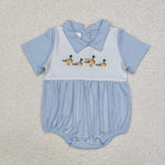 SR2071  baby girl clothes embroidery mallard girl summer bubble