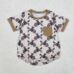 SR2085 baby boy clothes cowboy boy summer bubble