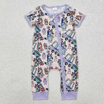 SR2095  baby girl clothes cartoon dog girl fall spring romper