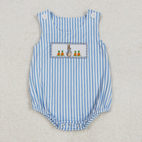 SR2145  baby boy clothes embroidery rabbit  boy easter bubble