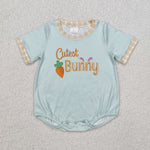 SR2198  baby boy clothes bunny  boy easter summer bubble