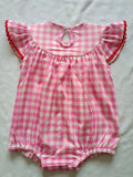 SR2214  pre-order baby girl clothes embroidery hearts girl Valentine's Day bubble