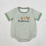 SR2263   baby boy clothes embroidery this is god's country boy summer bubble