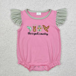 SR2264   baby girl clothes embroidery this is god's country girl summer bubble