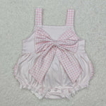 SR2280  baby girl clothes pink girl summer romper