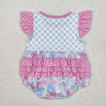 SR2298   baby girl clothes floral girl summer bubble