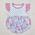 SR2298   baby girl clothes floral girl summer bubble