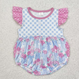 SR2298   baby girl clothes floral girl summer bubble