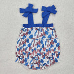 SR2318   baby girl clothes bows girl 4th of July summer bubble