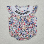 SR2386   baby girl clothes embroidery mamas girl summer bubble