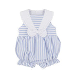 SR2544  pre-order baby girl clothes blue stripes girl summer bubble-2025.1.17