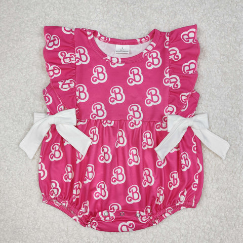 SR2567   baby girl clothes pink girl summer bubble