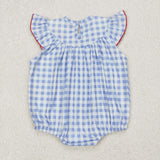 RTS kids matching clothing glag smock clothing 4th of July clothing