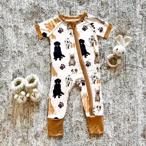 SR2617 pre-order baby boy clothes dog boy  summer romper-2025.1.27