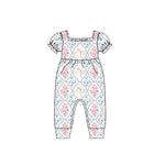 SR2619 pre-order baby girl clothes floral girl  summer bubble-2025.1.27