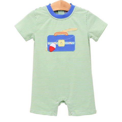 SR2632 pre-order baby boy clothes  fishing boy summer romper-2025.1.30