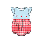 SR2634 pre-order baby girl clothes crab girl summer romper-2025.1.30