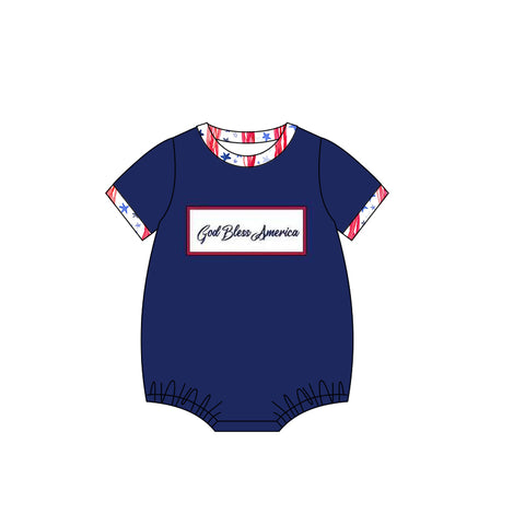 SR2637 pre-order baby boy clothes star toddler boy 4th of July patriotic summer bubble-2025.1.30