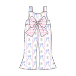 SR2662 pre-order baby girl clothes floral girls summer jumpsuit-2025.2.3