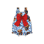 SR2663 pre-order baby girl clothes Highland Cattle toddler girl 4th of July Patriotic summer bubble-2025.2.3