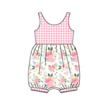 SR2678 pre-order baby girl clothes flower toddler girl  summer romper-2025.2.7