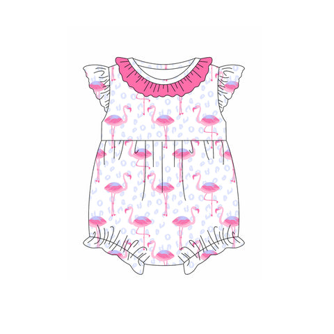 SR2702 pre-order baby girl clothes bird toddler girl summer romper-2025.2.11