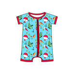 SR2707 pre-order baby boy clothes fishing toddler boy summer romper-2025.2.12