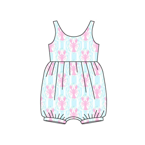 SR2709 pre-order baby girl clothes crayfish toddler girl  summer romper-2025.2.12