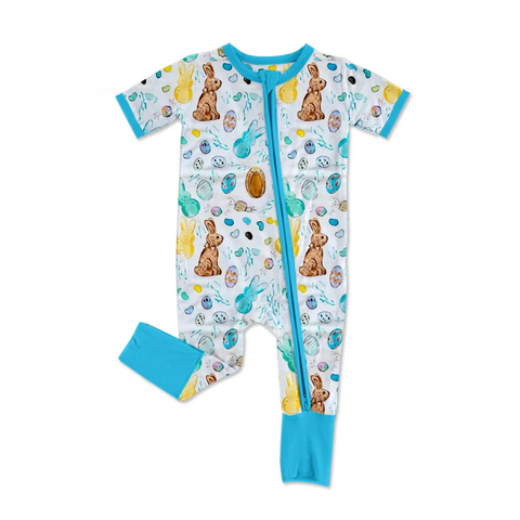 SR2713  pre-order baby boy clothes rabbit  toddler boy easter summer romper-2025.2.12