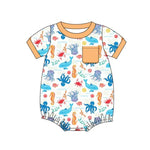 SR2718 pre-order baby boy clothes sea animals toddler boy summer bubble-2025.2.13