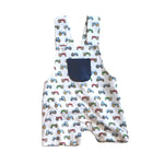 SR2726 pre-order baby boy clothes truck toddler boy summer romper-2025.2.13