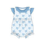 SR2733 pre-order baby girl clothes blue bows toddler girl summer bubble-2025.2.14