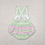 SR2764   baby girl clothes embroidery watermelon toddler girl  summer bubble