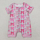 RTS girl clothes pink bow girl matching clothes