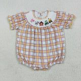 SR2982  baby girl clothes smocked animal girl summer bubble