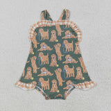 SR2986   baby girl clothes dog girl summer bubble