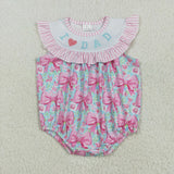 SR3089 baby girl clothes embroidery I love dad girl  summer bubble