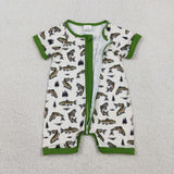 SR3095   baby boy clothes fishing boy summer romper