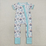 SR3109   baby girl clothes pumpkin toddler girl fall romper