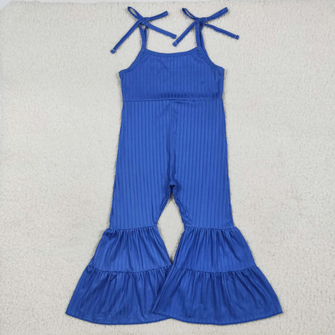 SR3158    baby girl clothes blue girl summer  jumpsuit