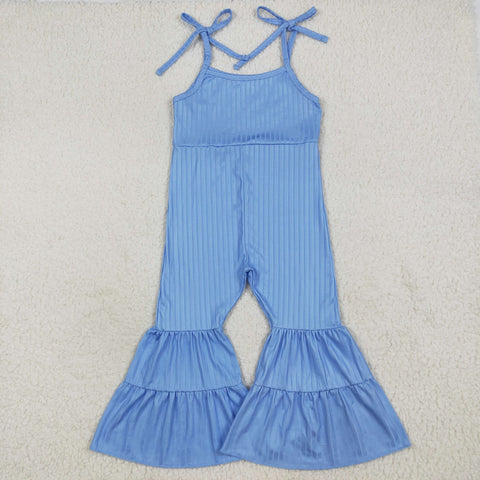 SR3159   baby girl clothes blue girl summer  jumpsuit